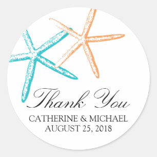 Sticker Rond Mariage de Starfish mainy