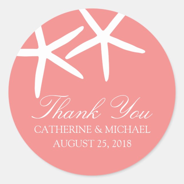 Sticker Rond Mariage de Starfish mainy (Devant)