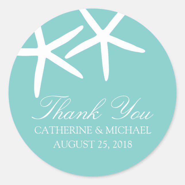 Sticker Rond Mariage de Starfish mainy (Devant)