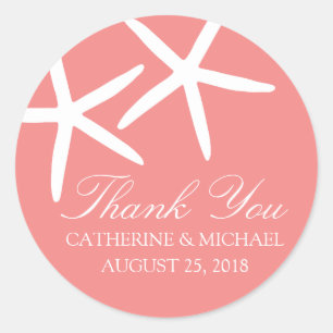 Sticker Rond Mariage de Starfish mainy