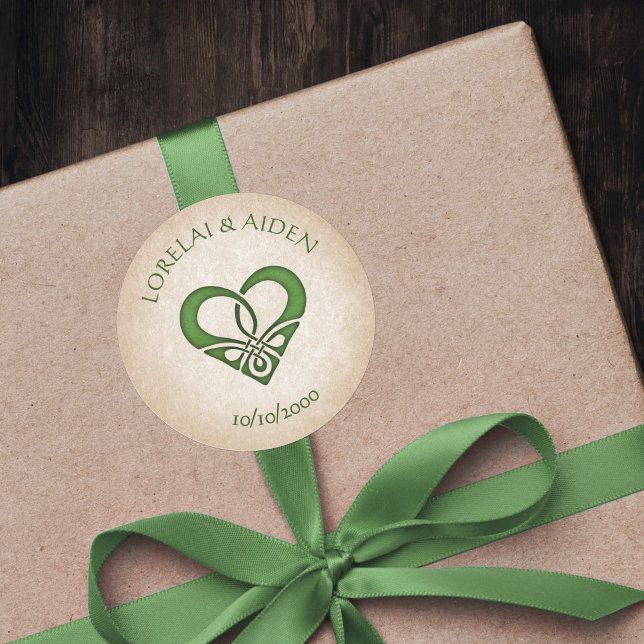 Sticker Rond Mariage d'Imaginaire Celtic Viking (Créateur téléchargé)