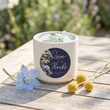 Mariage Élégant Fleurs Navy