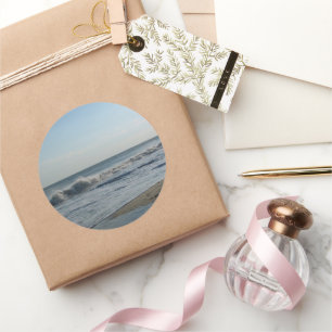 Sticker Rond Mariage en forme d'étoile de sable de plage