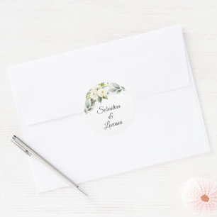 Sticker Rond Mariage espagnol Eucalyptus