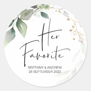 Sticker Rond Mariage Favoriser sa boîte de traitement préférée 