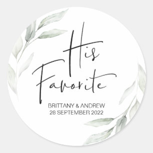 Sticker Rond Mariage Favoriser Sa Boîte De Traitement Préférée 