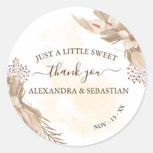 Sticker rond Mariage Floral