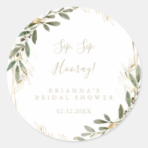 Sticker Rond Mariage géométrique Gold Sip Sip Hooray  