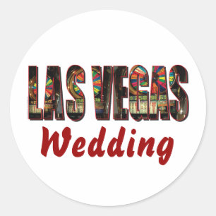 Sticker Rond Mariage Las Vegas