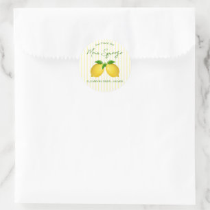 Sticker Rond Mariage Lemon au Citron