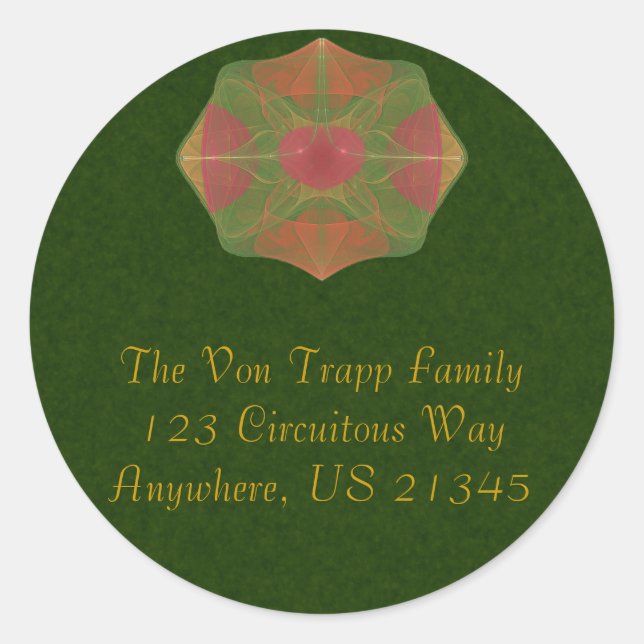 Sticker Rond Mariage masculin (Devant)
