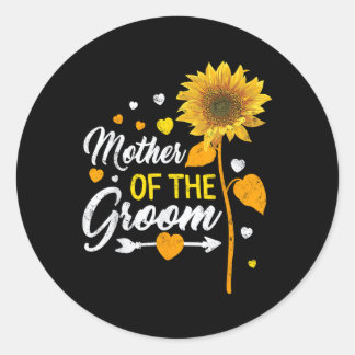 Sticker Rond Mariage Matching Tee Mère De La Groom Soeur De