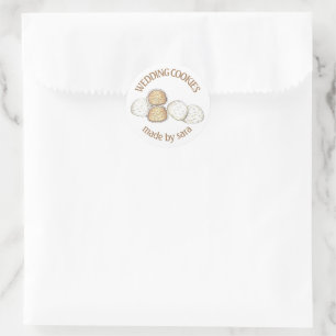 Sticker Rond Mariage Mexicain Italien Cookies Faits Maison De