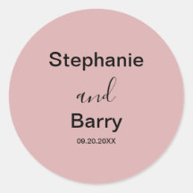 Mariage Minimaliste Rose Poussiéreux