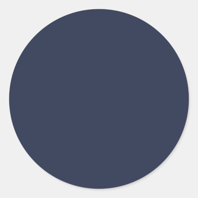 Sticker Rond MARIAGE monochrome bleu marine BUDGET (Devant)