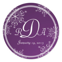 Mariage Monogramme de snowflake