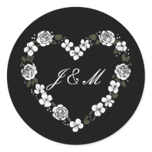 mariage noir et blanc