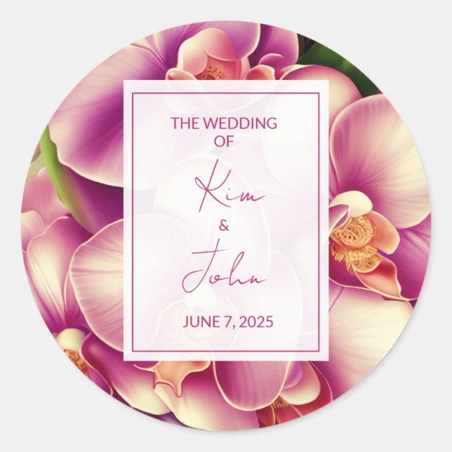 Sticker Rond Mariage Ornat (Devant)