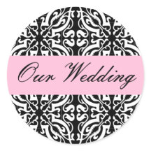 Mariage - Personnalisable (Damas noir et blanc)