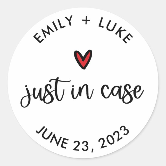 Sticker Rond Mariage personnalisé juste dans le kit de récupéra (Devant)