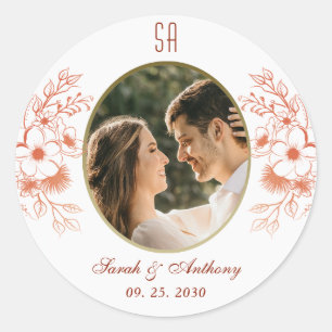 Sticker Rond Mariage photo