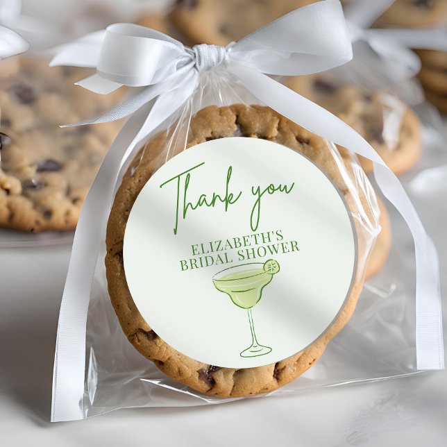 Sticker Rond Mariage rétro dessiné à la main et fête prénuptial (Créateur téléchargé)