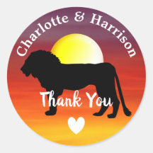 Mariage Safari Africain thème Merci