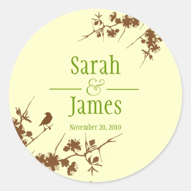 Sticker Rond Mariage Stcker (Devant)