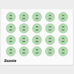 Sticker Rond Mariage turquoise