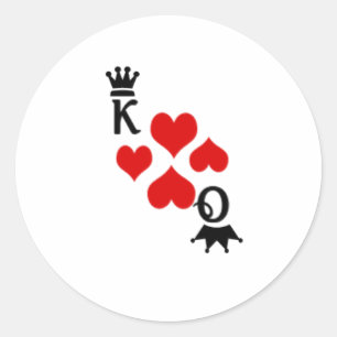 Sticker Rond Mariage Vegas