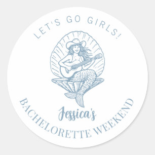 Sticker Rond Marie-Antoinette vachère côtière plage enterrement