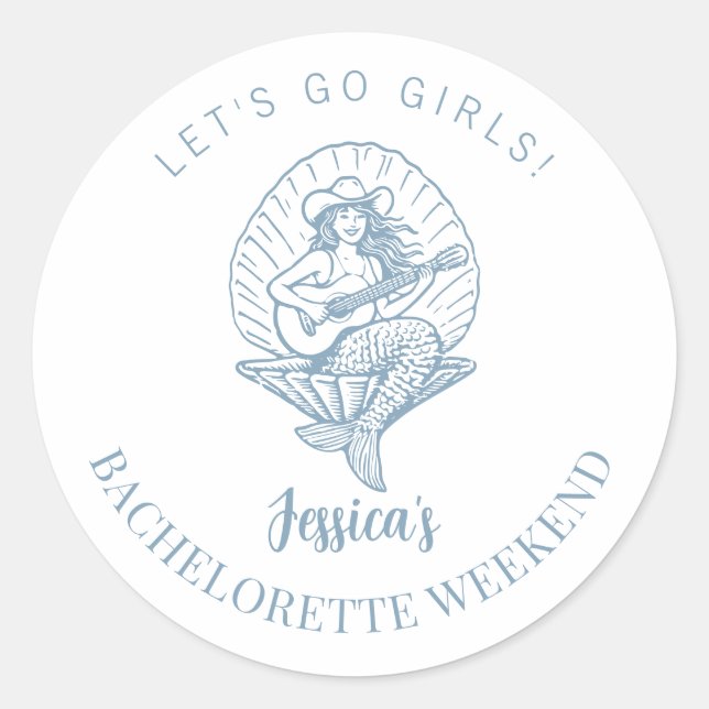Sticker Rond Marie-Antoinette vachère côtière plage enterrement (Devant)