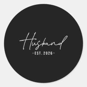 Sticker Rond Marié en 2026 Lune de Miel Mariage Couples