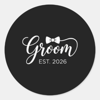 Sticker Rond Marié Est 2026 Monsieur Marié Mariage Partie 2