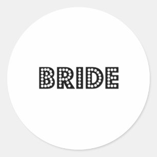 Sticker Rond Mariée