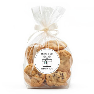 Sticker Rond Mariée & Co. Fête des mariées Turquoise