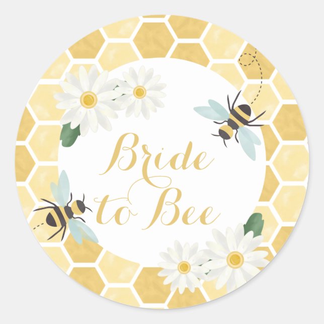 Sticker Rond Mariée future épouse Baby Shower (Devant)