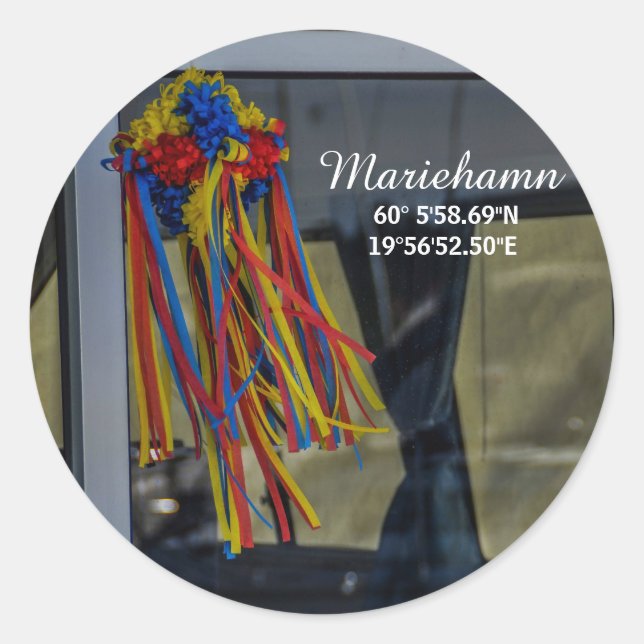 Sticker Rond Mariehamn, Åland (Devant)