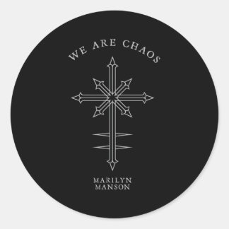 Sticker Rond Marilyn Son Â€"Chaos Cross