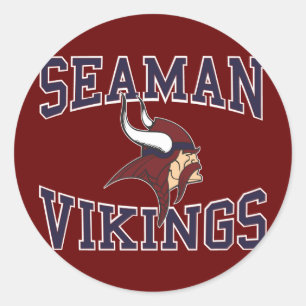 Sticker Rond Marin Vikings