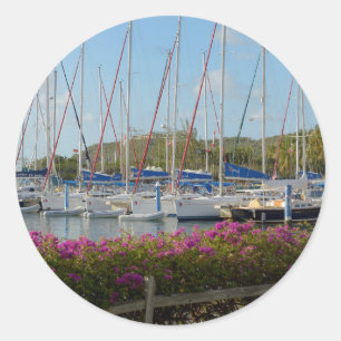 Sticker Rond Marina pour yachts de Virgin Gorda