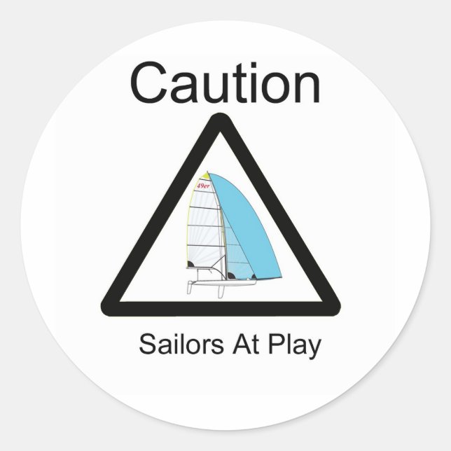 Sticker Rond Marins au jeu (Devant)