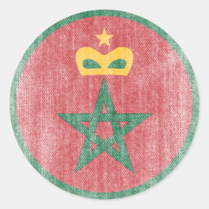 STICKER ROND MAROC