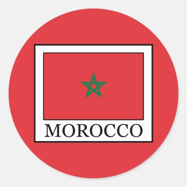 Sticker Rond Maroc (Devant)