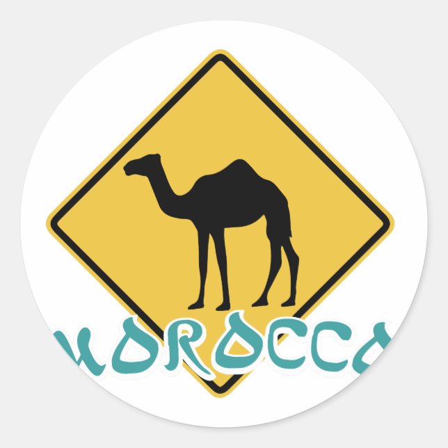 Sticker Rond Maroc (Devant)