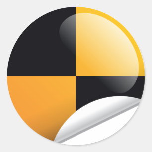 Sticker Rond Marque d'essai d'accident