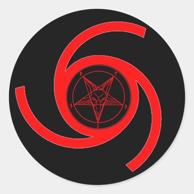 STICKER ROND MARQUE DU DIABLE (Devant)