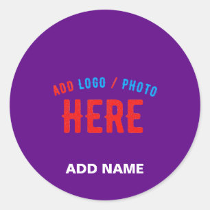 STICKER ROND MARQUE VÉRIFIÉE INDIGO MODERNE ET PERSONNALISABLE