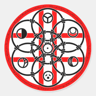 Sticker Rond Marqueur lunaire