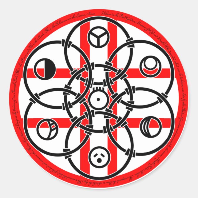 Sticker Rond Marqueur lunaire (Devant)